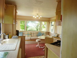 Holiday  Caravan Lounge/Kitchen Wadebridge Cornwall